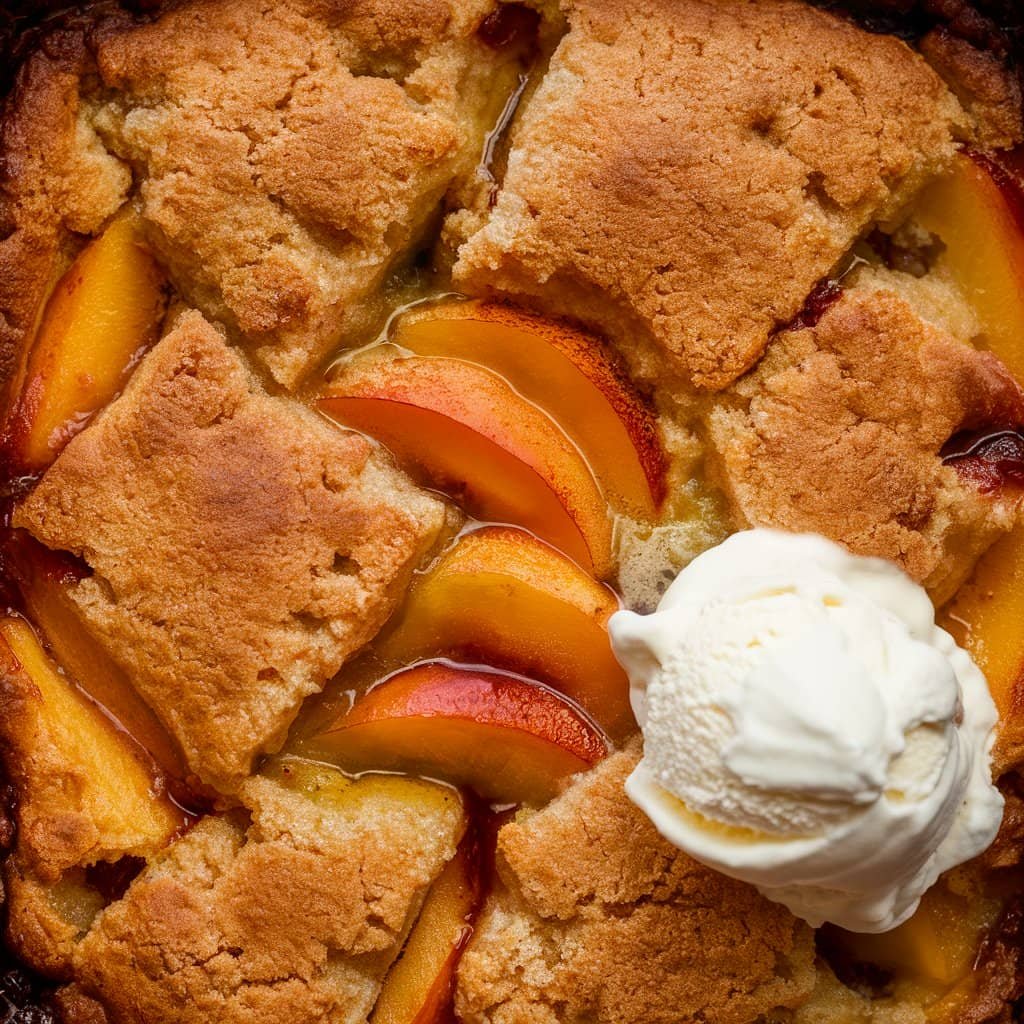 Peach Cobbler Recipe with Cake Mix