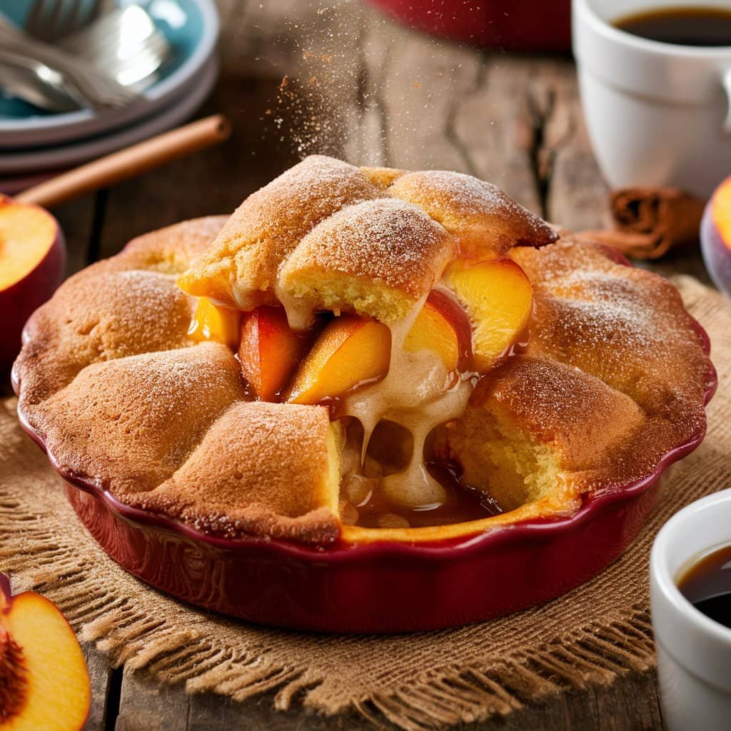 Peach Cobbler Recipe with Cake Mix