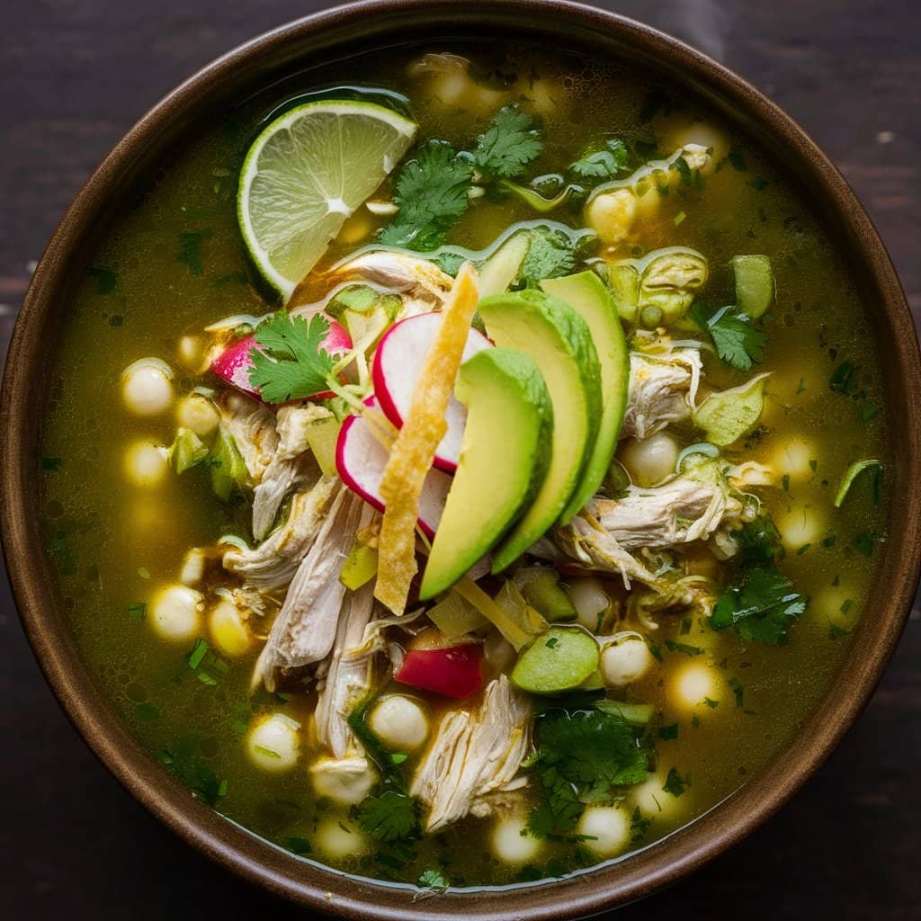 pozole verde de pollo