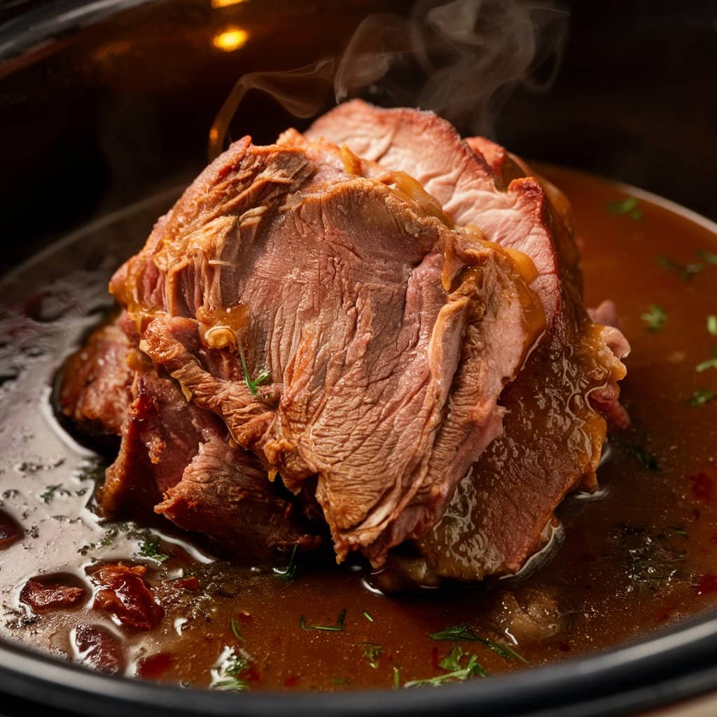 slow cooker chuck roast