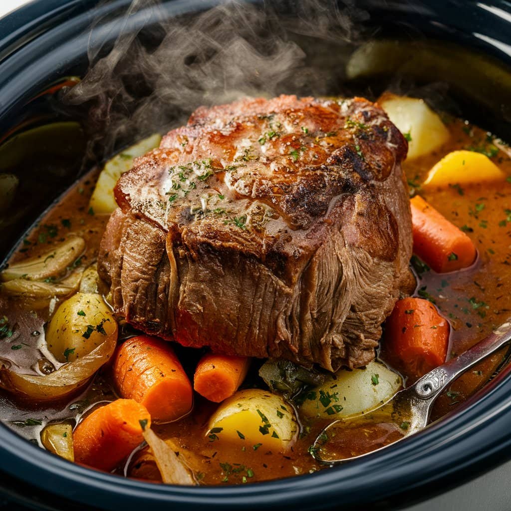 slow cooker chuck roast