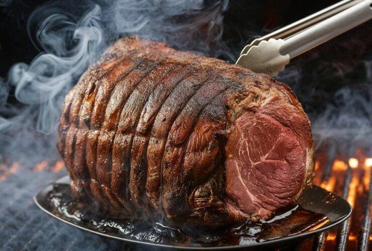 smoking a chuck roast