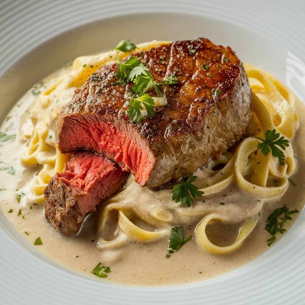 alfredo steak recipe