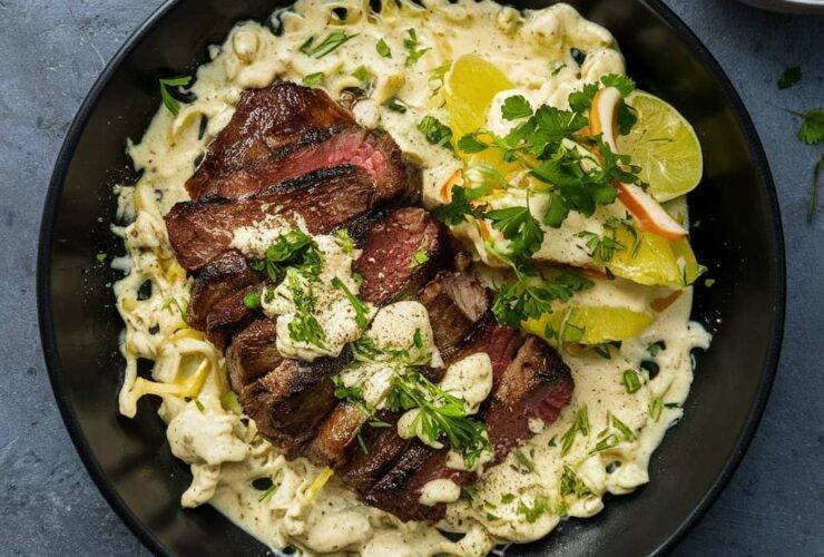 alfredo steak recipe