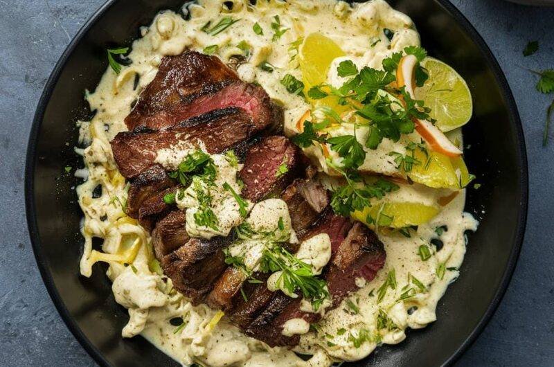 Alfredo Steak Recipe