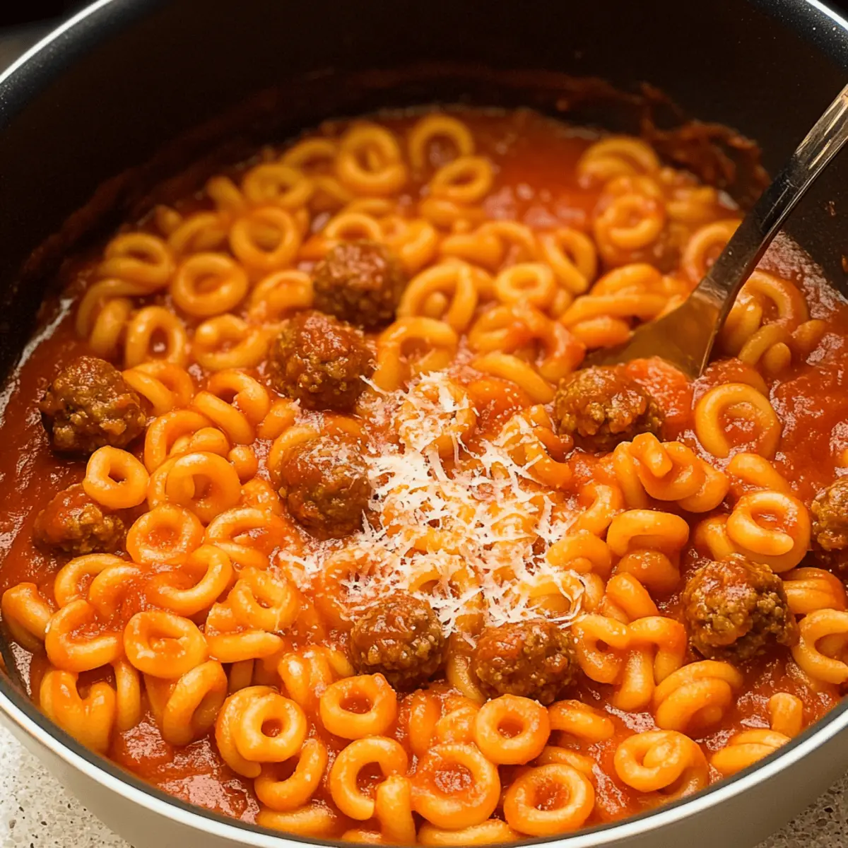 Spaghetti O's with Meatballs