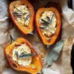 Baked Squash with Ricotta, Parmesan, Lemon and Sage