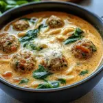 Creamy Italian Meatball Soup