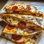 Pepperoni Pizza Quesadillas