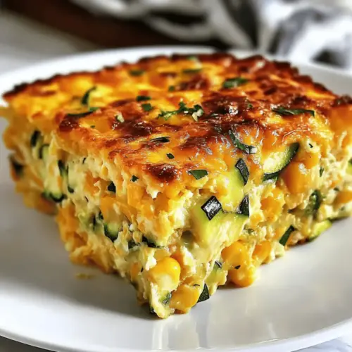 Zucchini Corn Egg Bake