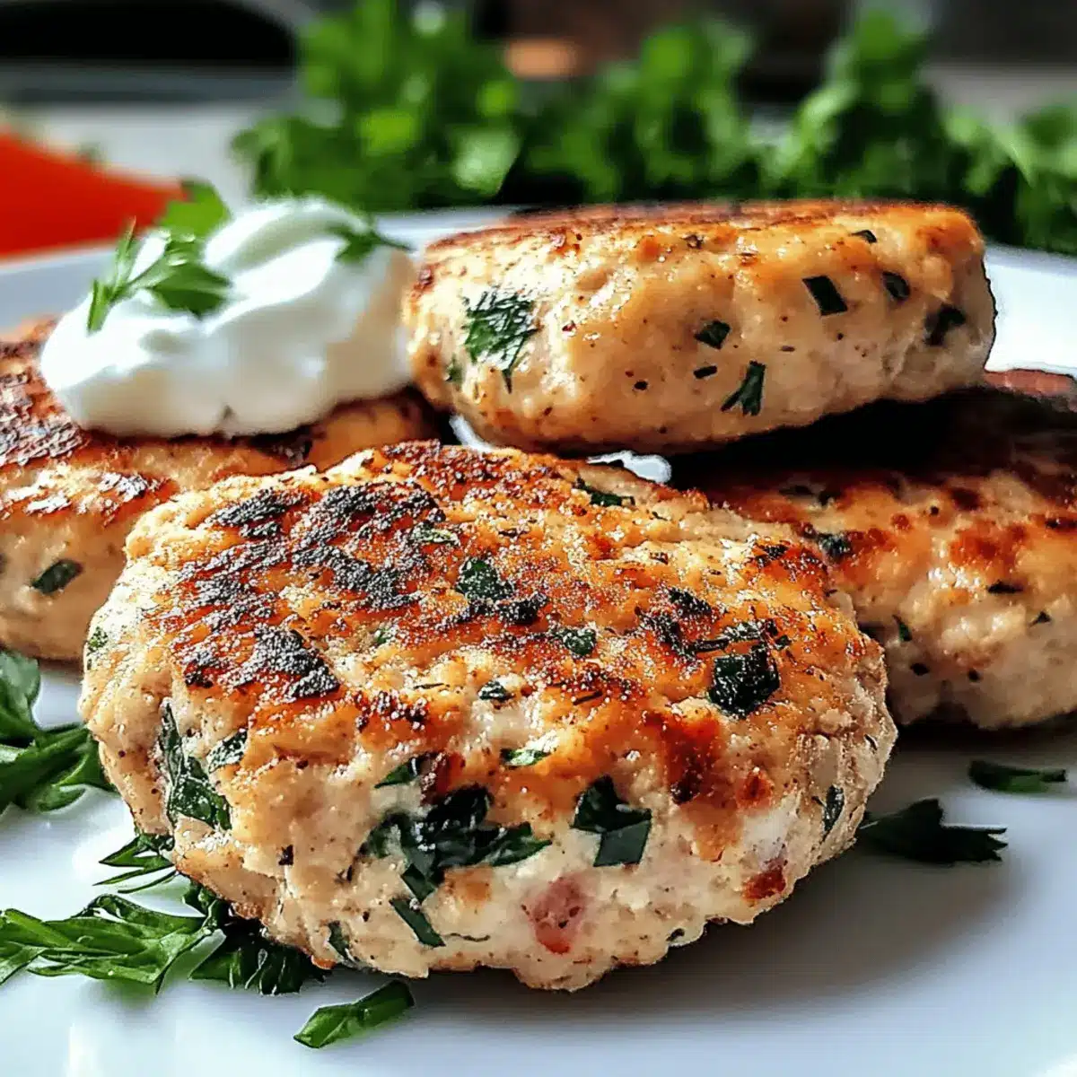 Mediterranean Chicken Patties