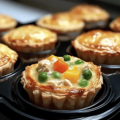 Easy Mini Chicken Pot Pie Muffins