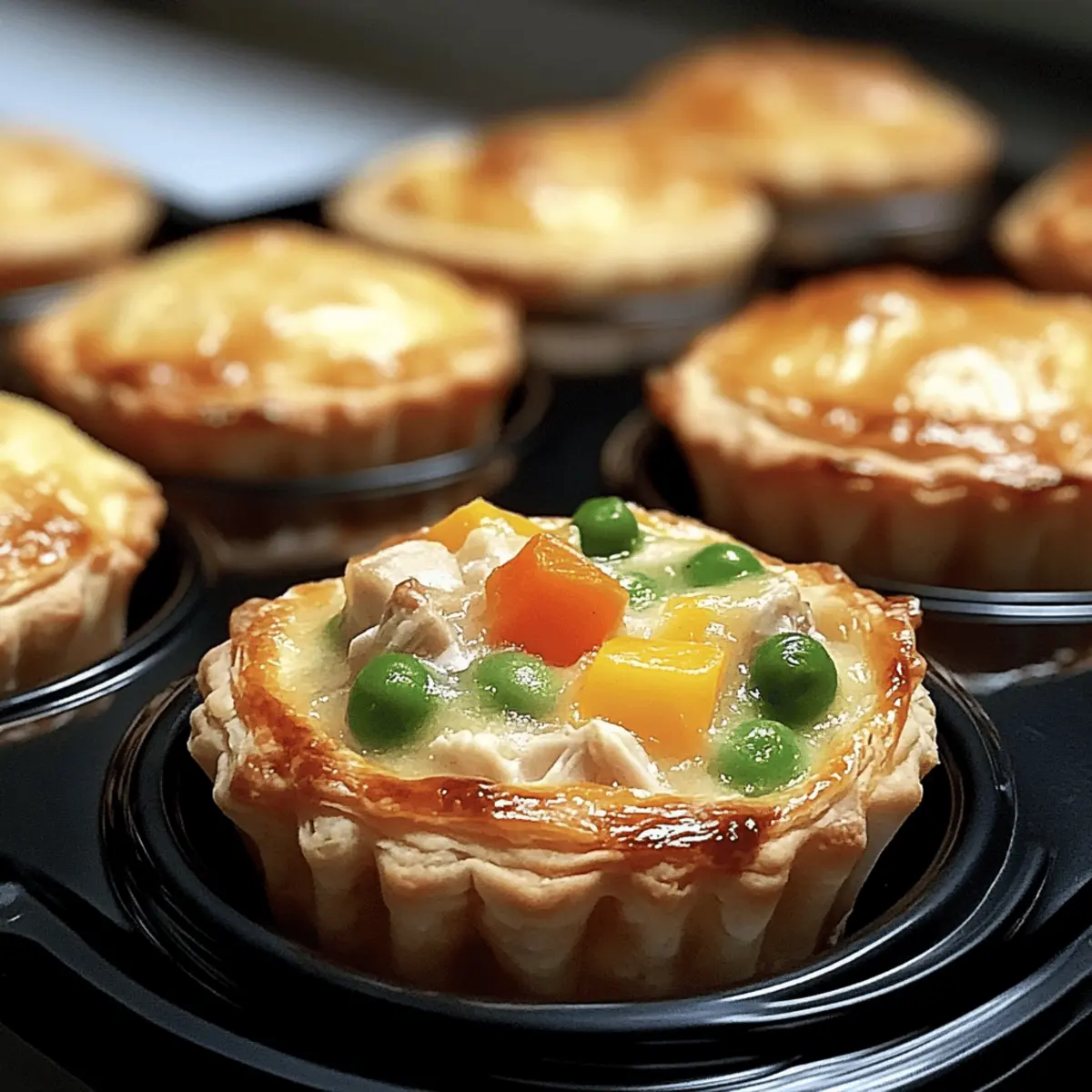 Easy Mini Chicken Pot Pie Muffins