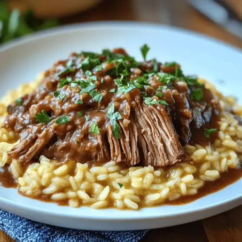 Italian Pot Roast & Parmesan Risotto