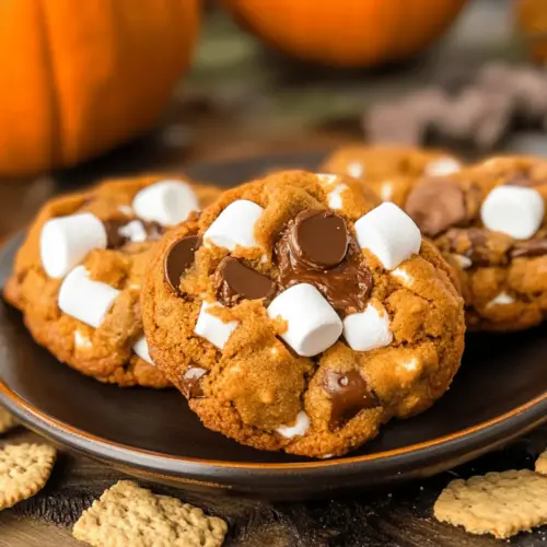 Pumpkin S’mores Cookies