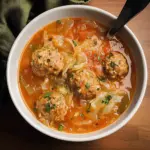 Cabbage Meatball Soup