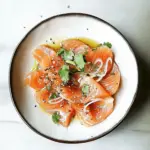 Salmon Crudo with Soy Sesame Dressing
