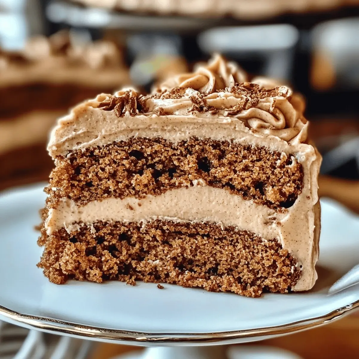 Gingerbread Cake with Cinnamon Molasses Frosting
