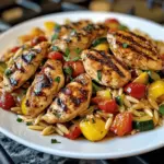 Balsamic Chicken & Veggie Orzo