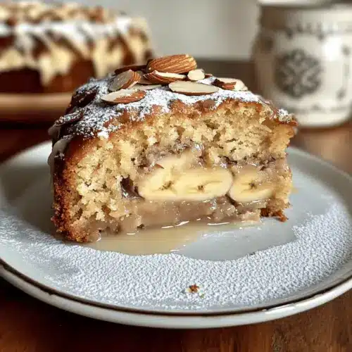 Brown Butter Almond Croissant Banana Cak