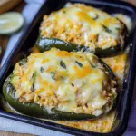 Chicken Stuffed Poblano Peppers