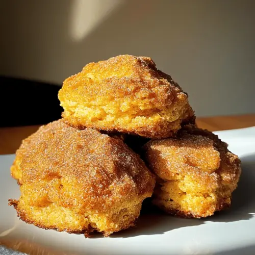 Cinnamon Crunch Pumpkin Cathead Biscuits with Whipped Maple Butter