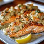 Crab Shrimp Stuffed Salmon