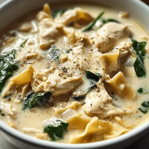 Creamy Chicken Lasagna Soup