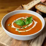 Creamy Roasted Tomato and Red Pepper Soup