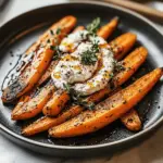 Delicious Roasted Carrots with Whipped Ricotta and Spicy Honey