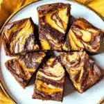Fudgy Swirled Pumpkin Cheesecake Brownies