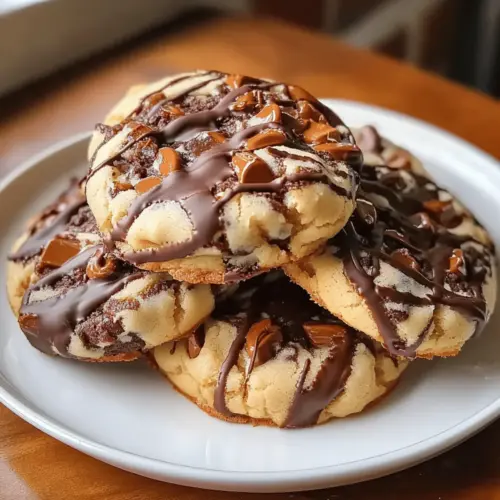 Gooey Reese’s Cheesecake Cookies