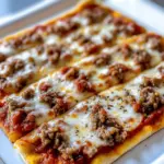 Homemade School Cafeteria Pizza