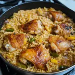 One Pot Sticky Coconut Rice & Chicken