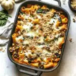 Pasta Bake with Pumpkin Tomato Sauce