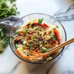 Spring Roll Salad with Spicy Ginger Dressing