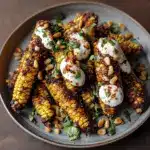 Vegan Corn Ribs with Aleppo Chili Butter & Lime Zest Cream Cheese
