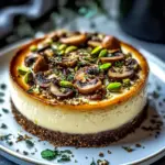 Pistachio and Mushroom Cheesecake
