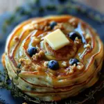 Blue Cheese Walnut Thyme Puff Pastry Twirls