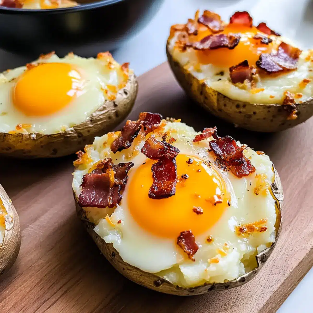 Twice Baked Loaded Breakfast Potatoes