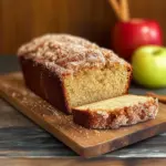 Spiced Apple Cider Donut Loaf with a Cinnamon Sugar Crust