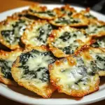 Spinach Dip Cheese Crisps