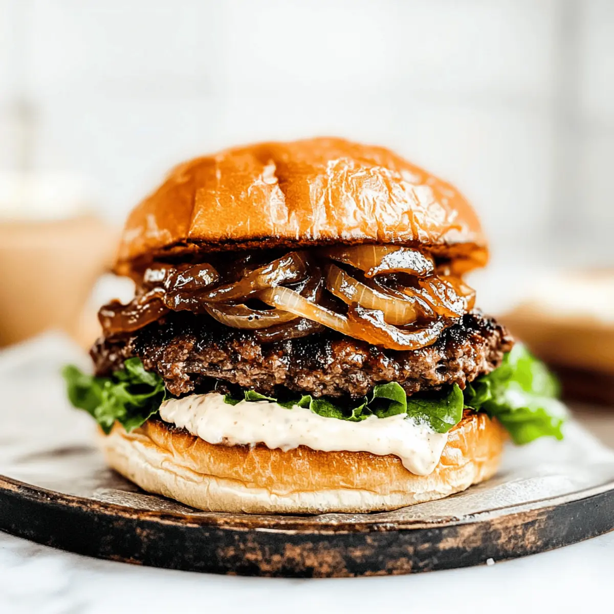 Caramelized Onion Burgers