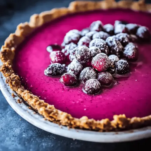 Cranberry Gingersnap Pie