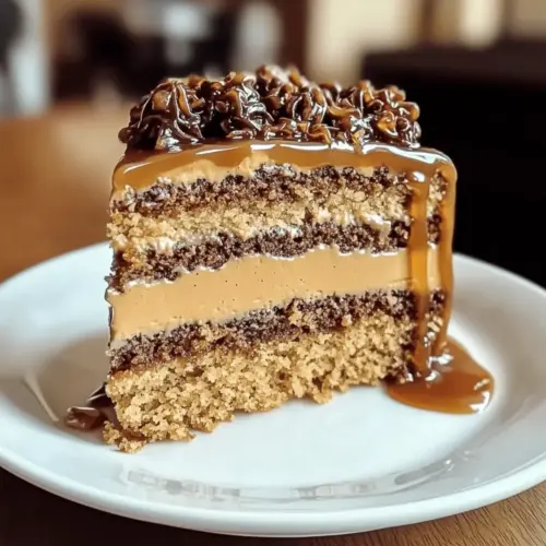 Gooey Coffee Caramel Cake