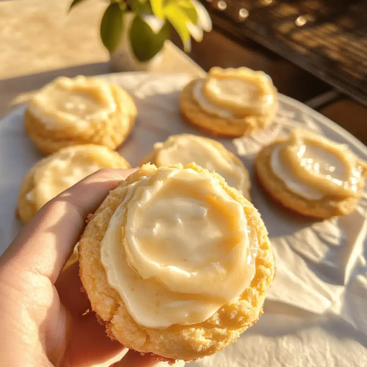 Honey Buttercream Cornbread Cookies