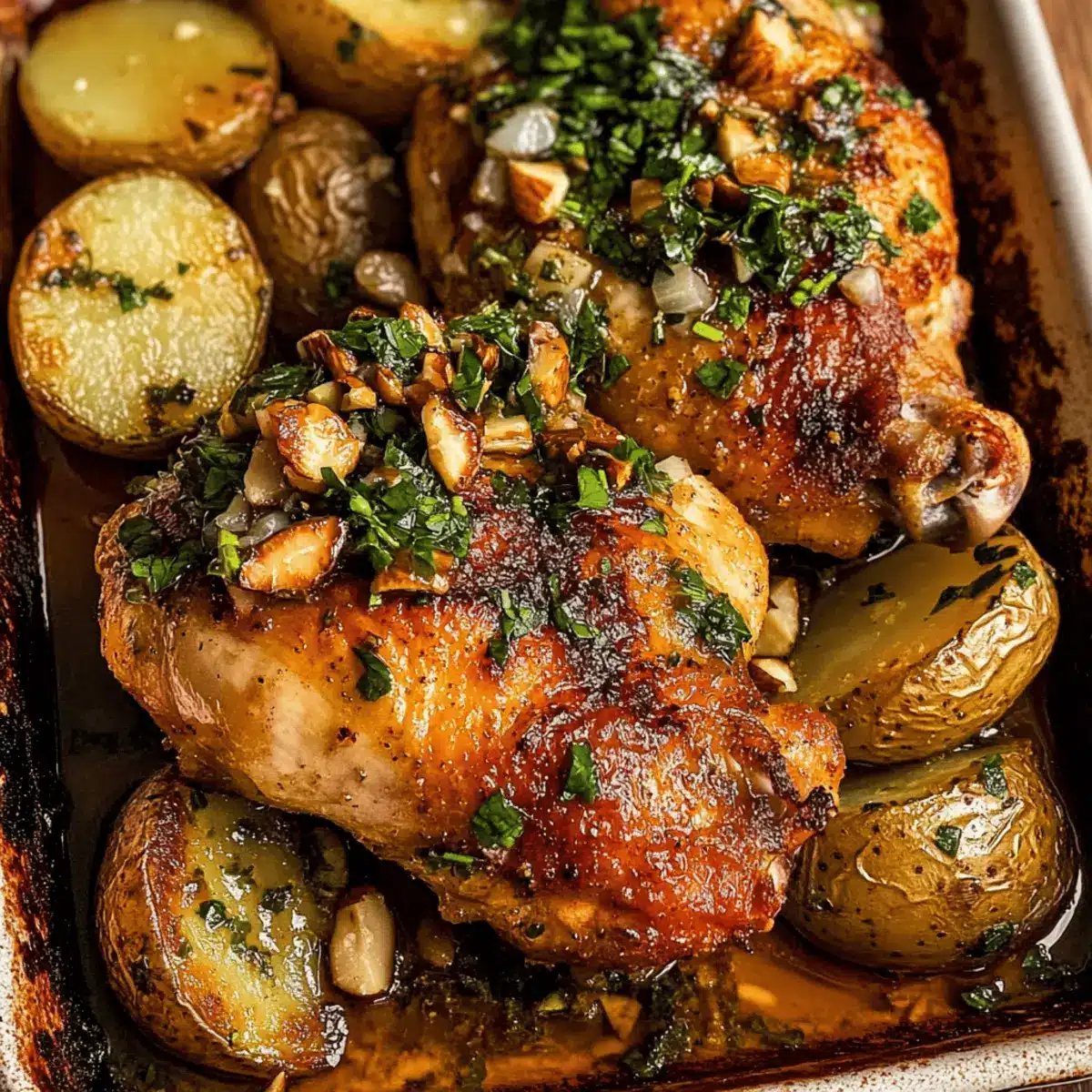 Paprika Chicken with Olive Walnut Vinaigrette