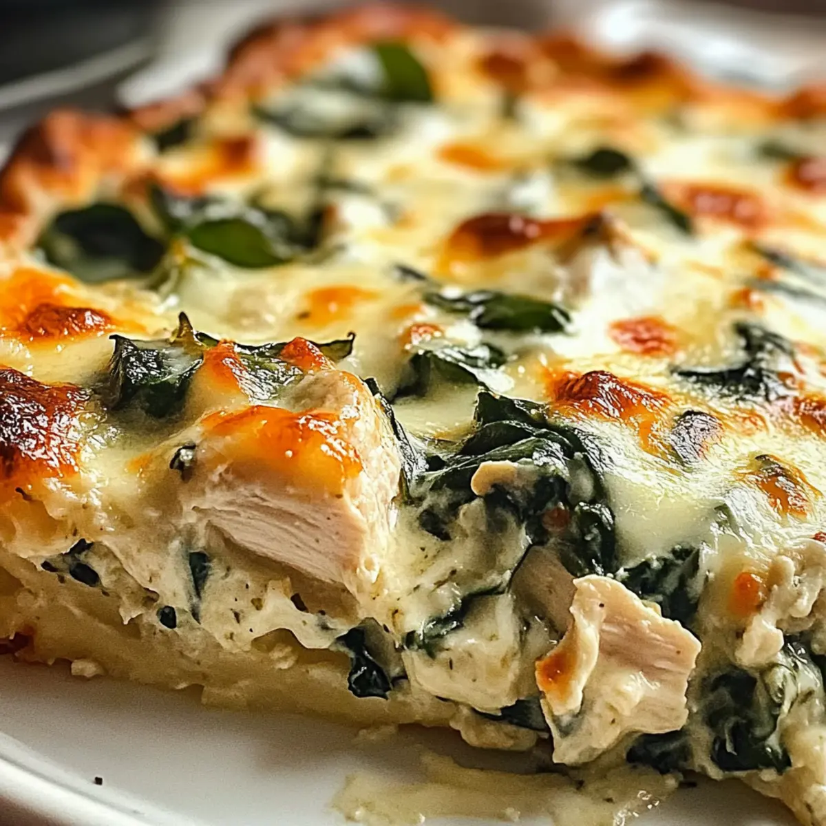 Chicken and Spinach Casserole with Cream Cheese