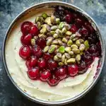Cherry Pistachio Cheesecake