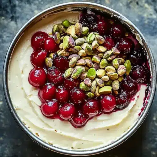 Cherry Pistachio Cheesecake